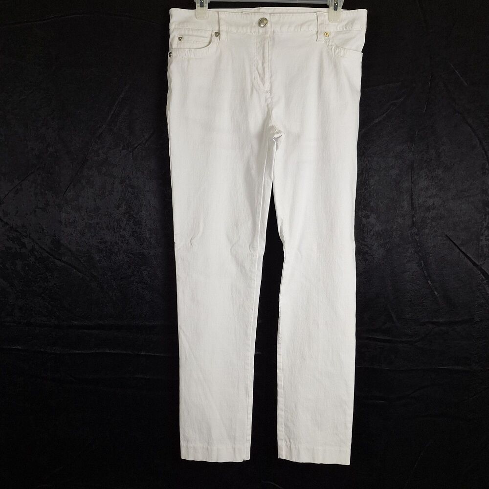 New Direction Stretch White Straight Leg Business Casual Capsule Summer Staple
